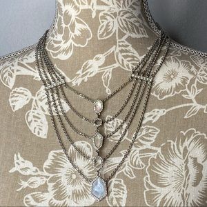 Chloe + Isabel Modern Mosaic Multi row necklace